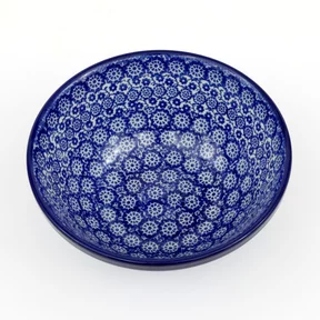 Miska ceramiczna 058 h-7,5cm <br> 2615X Kobaltowa koronka